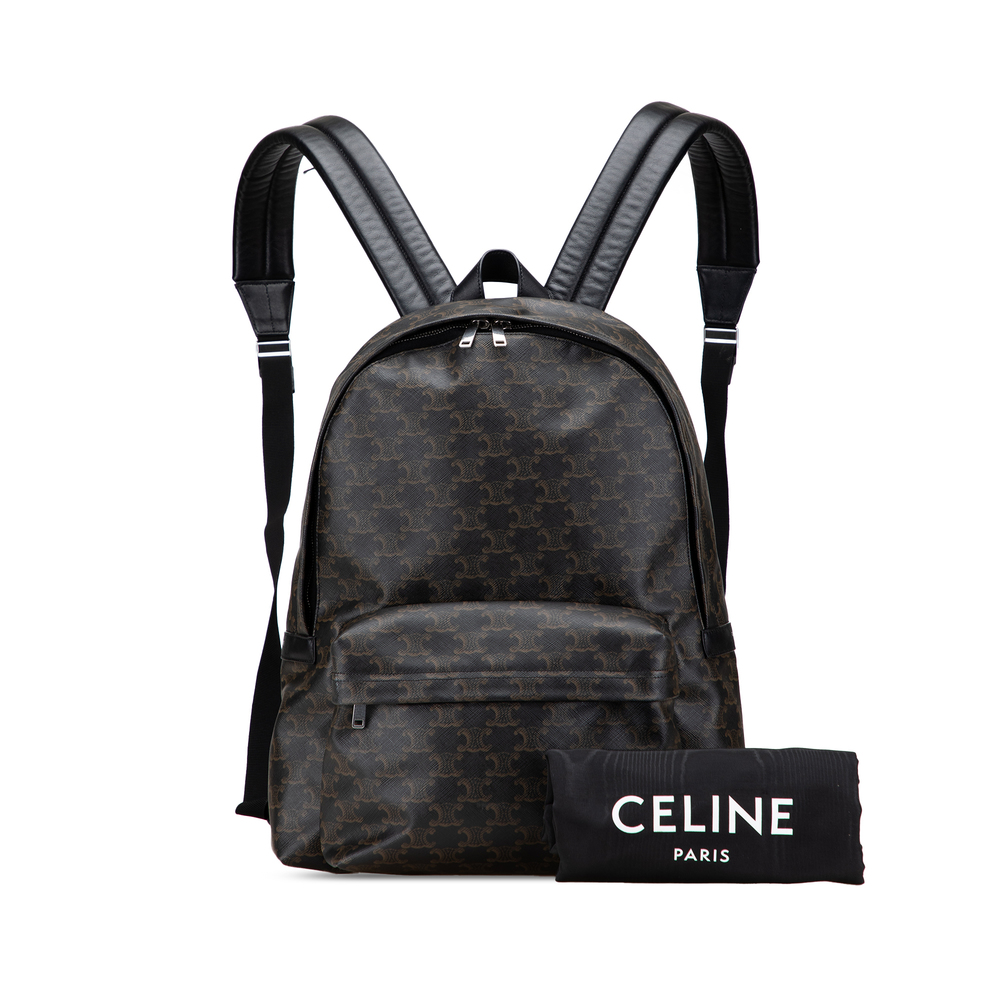 Pre-Loved Celine Medium Triomphe Coated Canvas Backpack - Picture 12 of 12